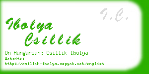 ibolya csillik business card